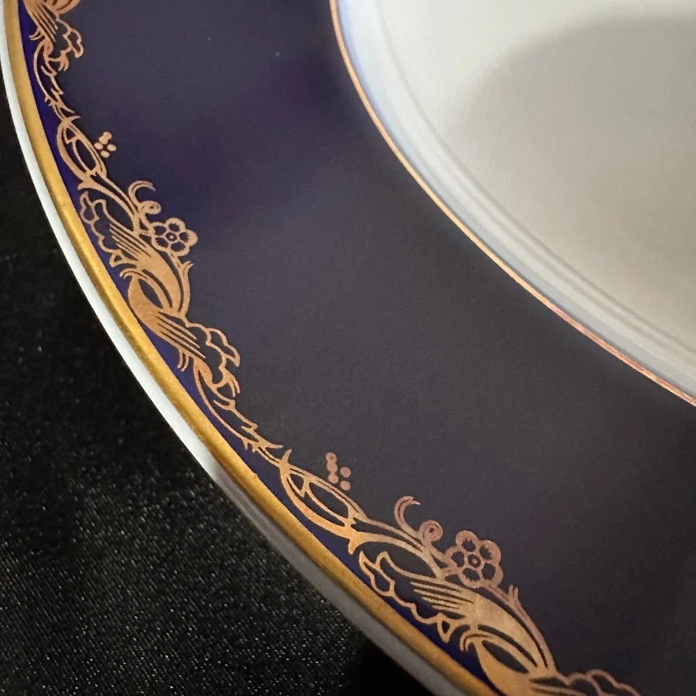 Rosenthal Classic Rose Frederick the Great Cobalt Gold Oval Platter 12.5